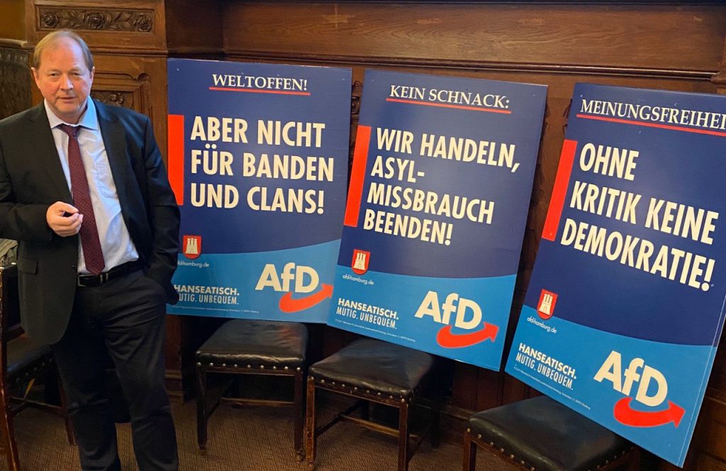 Vorstellung Der Afd Wahlplakate Nockemann Hanseatisch Mutig Unbequem Afd Hamburg