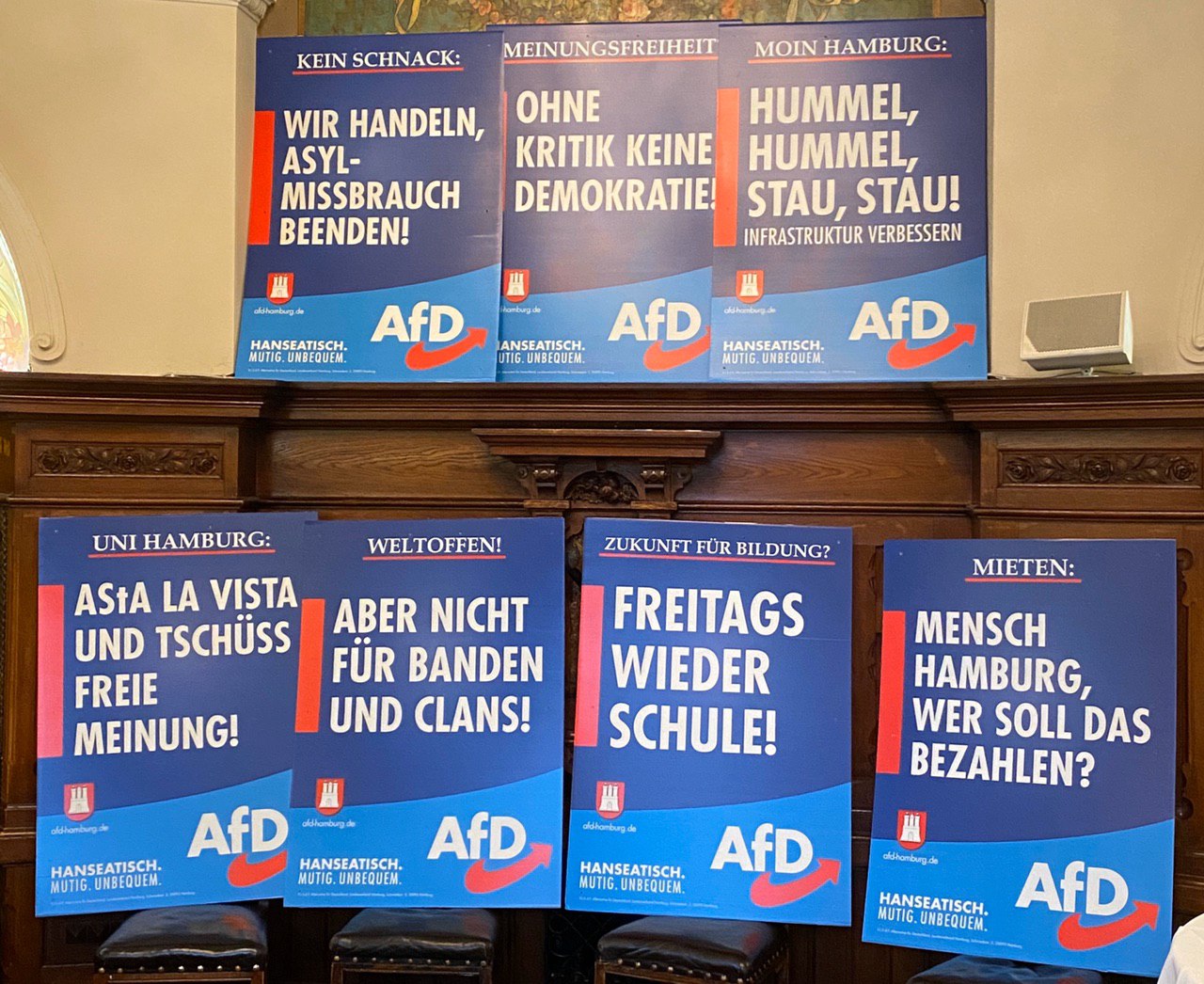 Vorstellung Der AfD-Wahlplakate / Nockemann: „Hanseatisch, Mutig ...